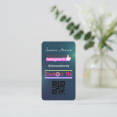 Social Media QR Code - Foto's Visitekaartje (Staand voorkant)