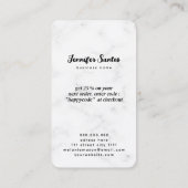 Social Media QR Code Logo Dank u Modern Marmer Visitekaartje (Achterkant)