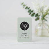 Social Media QR Code Logo Minimalistisch Wijze Visitekaartje (Staand voorkant)