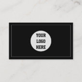 Social media QR Code Logo Zwart Influencer Modern Visitekaartje (Achterkant)