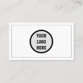 Social media QR Code Logo Zwart Influencer Modern Visitekaartje (Achterkant)