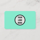Social media QR Code Mint Green Professional Visitekaartje (Achterkant)