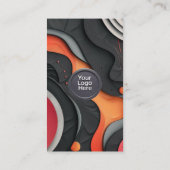 Social Media QR Code Modern Pro Minimalist Sleek B Visitekaartje (Achterkant)