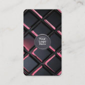 Social Media QR Code Modern Pro Minimalist Sleek B Visitekaartje (Achterkant)