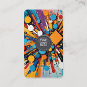 Social Media QR Code Modern Pro Minimalist Sleek B Visitekaartje (Achterkant)