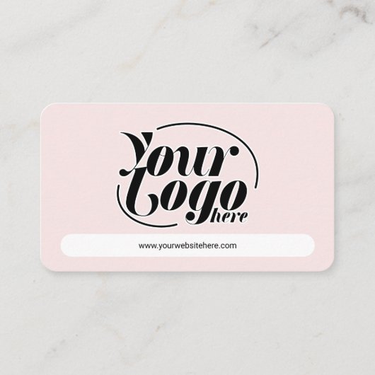 Social Media QR Code Roze Professionele Marketing Visitekaartje (Achterkant)