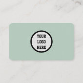 Social media QR Code Sage Green Professional Visitekaartje (Achterkant)