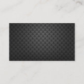 Social media QR Code Scannable Black Luxe Visitekaartje (Achterkant)