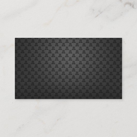 Social media QR Code Scannable Black Luxe Visitekaartje (Achterkant)