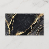 Social media QR Code Scannable Black Luxe Visitekaartje (Achterkant)