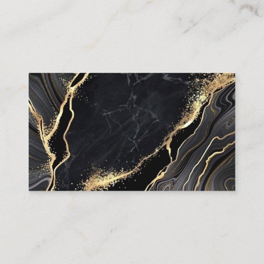 Social media QR Code Scannable Black Luxe Visitekaartje (Achterkant)