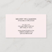 Social Media QR Code Uw Logo toevoegen Roze Visitekaartje (Achterkant)