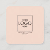 Social Media QR Code Verbind met ons Modern Bold Vierkante Visitekaartje (Achterkant)