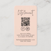 Social Media QR Code Verbind met ons Modern Bold Visitekaartje (Voorkant)
