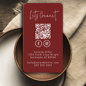 Social Media QR Code Verbind met ons Modern Busine Visitekaartje