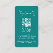 Social Media QR Code Verbind met ons Modern Busine Visitekaartje (Voorkant)