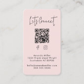 Social Media QR Code Verbind met ons Modern Cool Visitekaartje (Voorkant)