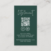 Social Media QR Code Verbind met ons Modern Klantenkaartje (Voorkant)