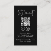 Social Media QR Code Verbind met ons Modern Klantenkaartje (Voorkant)