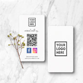 Social Media QR Code Verbind met ons Wit Visitekaartje