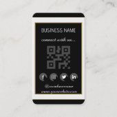 -Social Media QR Code Visitekaartje (Voorkant)