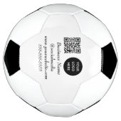 Social media QR Code Zwart Modern Business Logo Voetbal (Gedraaid)