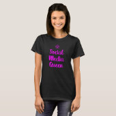 Social Media Queen T-shirt (Voorkant volledig)