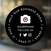 Social Media Raamsticker | Love Snap Share