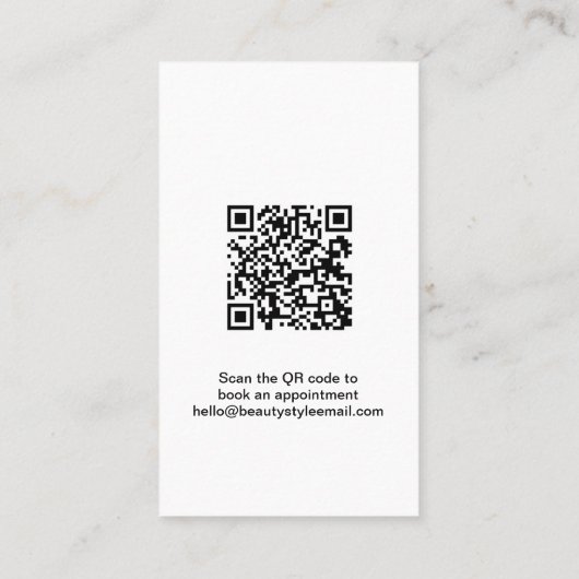 Social Media Schoonheidssalon Instagram Foto's Visitekaartje (Achterkant)