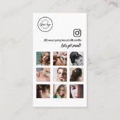 Social Media Schoonheidssalon Instagram Foto's Visitekaartje (Voorkant)