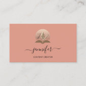 Social Media Schrijver Content Creator BlogQR Mono Visitekaartje (Voorkant)