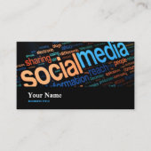 Social Media Specialist Digital Online Analyst Visitekaartje (Voorkant)