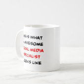 social media specialist, geweldig koffiemok (Voorkant links)