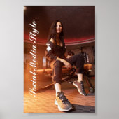 Social Media Stijl Print, Waarde Poster Papier Mat (Voorkant)
