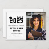 Social Media Story Foto Wit Afstuderen Aankondiging (Voorkant / Achterkant)