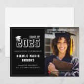 Social Media Story Foto Zwart Afstuderen Aankondiging (Voorkant / Achterkant)