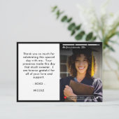 Social Media Story Post Foto Afstuderen Bedankkaart (Staand voorkant)