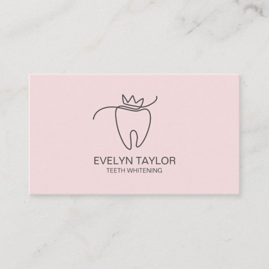 Social Media Tandarts Tandheelkundige Kliniek Tand Visitekaartje (Voorkant)