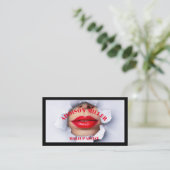 Social Media, Trendy Make-up Artiest QR-code Visitekaartje (Staand voorkant)