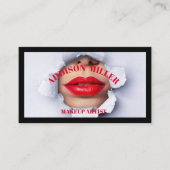 Social Media, Trendy Make-up Artiest QR-code Visitekaartje (Voorkant)