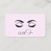 Social Media verbinding QR Code Logo wimpers Visitekaartje (Voorkant)