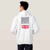 Social Media Vibes Hoodie – Minimalistisch ontwerp (Achterkant volledig)
