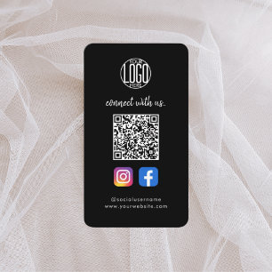 Social Media Visitekaartje QR Code Instagram Fac