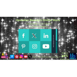 Social Media Visitekaartjes 7 Pack van 100