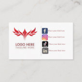 Social Media Visitekaartjes 9 Pack van 100 (Achterkant)