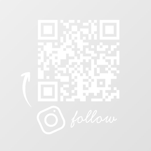 Social Media Volg QR Code Business Door Raamsticker (Vel)