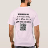 Social Media Welkom Business Logo T-shirt (Achterkant)