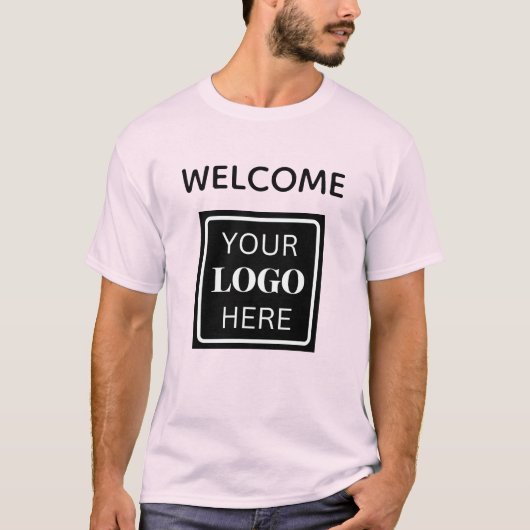 Social Media Welkom Business Logo T-shirt (Voorkant)