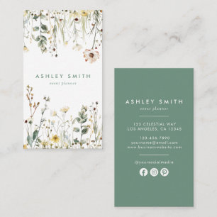 Social Media Wildflower Veld Visitekaartje