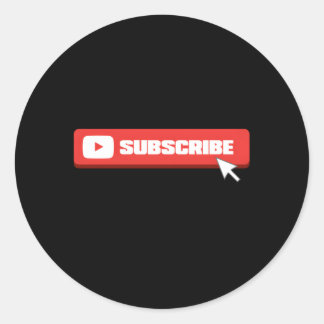 Social Media zoals Share Comt Abonneren Vlogger Ronde Sticker